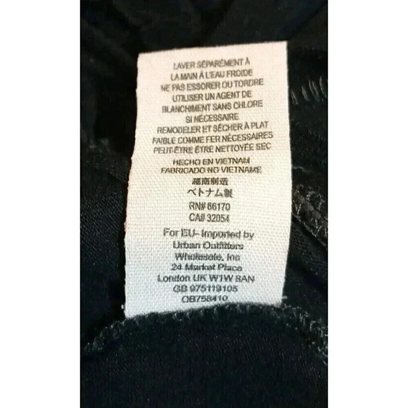 We The Free Women's Oversized Tunic Top 3/4 Sleeve Tassel Blouse Black Size S - Picture 7 of 7